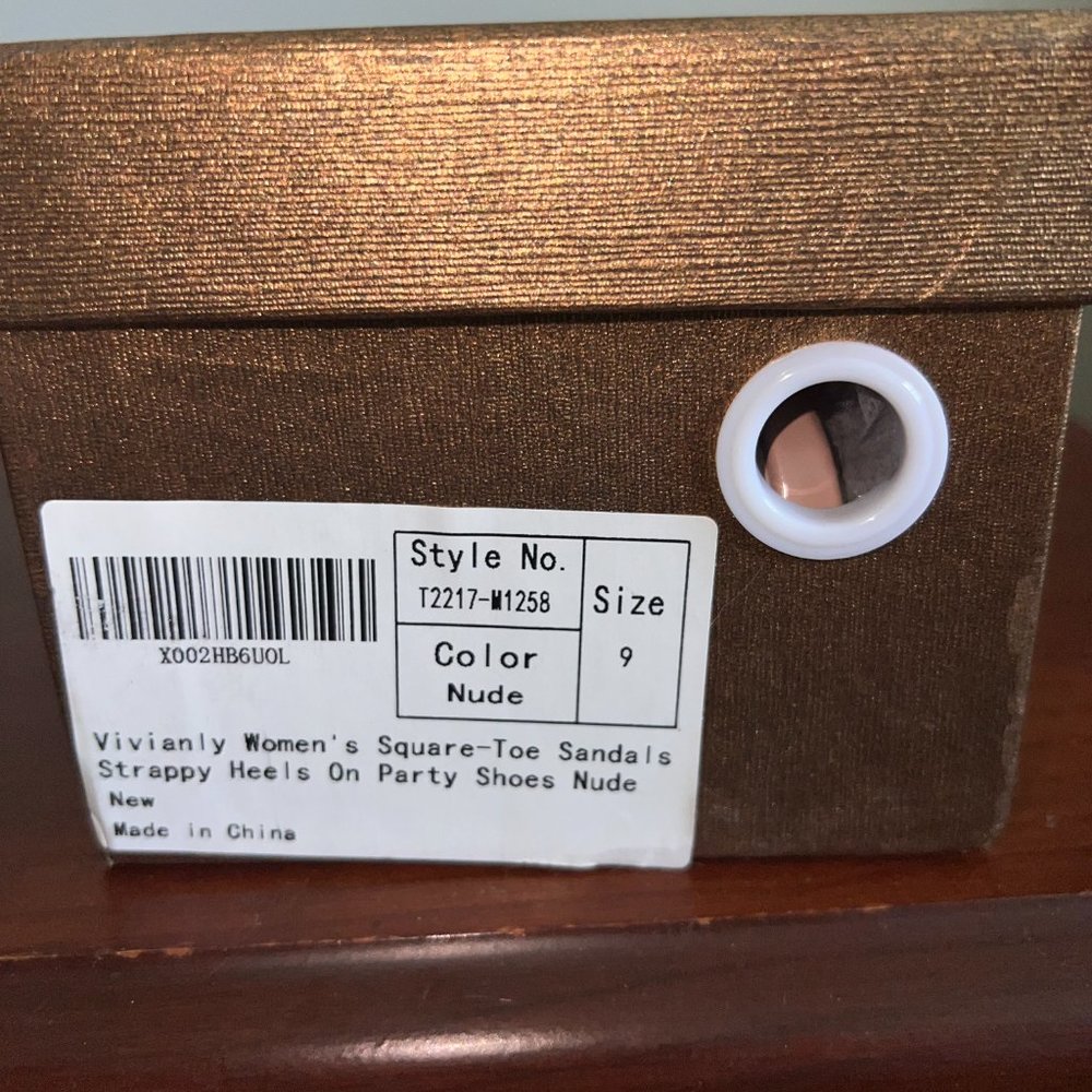 Women's Thong Heels Sandals Square Open Toe Strappy Heeled Sandal Slip - Picture 11 of 11